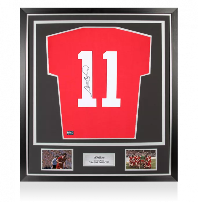 Graeme Souness Back Signed Liverpool 1978 Home Shirt In Classic Frame