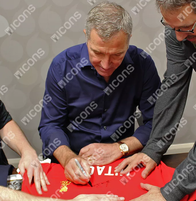 Graeme Souness Front Signed 1978 Liverpool Shirt: Hitachi Edition In Hero Frame: Option 1