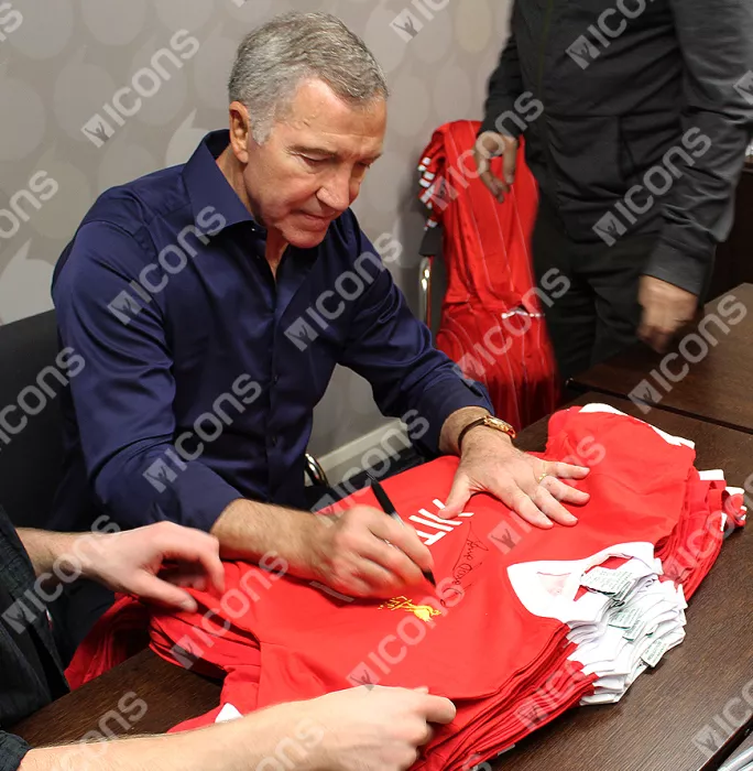 Graeme Souness Front Signed 1978 Liverpool Shirt: Hitachi Edition