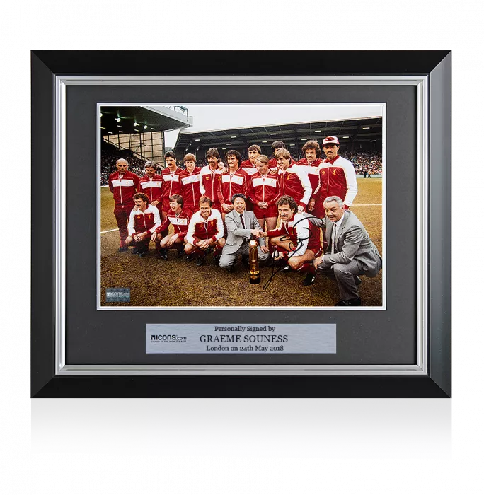 Graeme Souness Signed and Framed Liverpool Photo