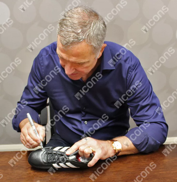 Graeme Souness Signed Black And White Adidas Gloro Boot
