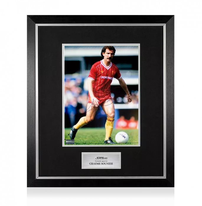 Graeme Souness Signed Liverpool FC Photo In Premium Photo Frame: Reds Legend