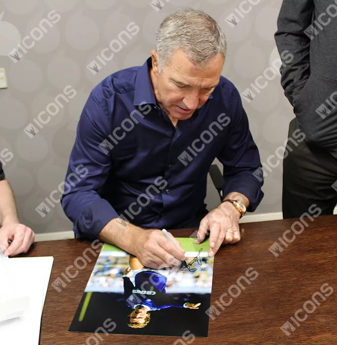 Graeme Souness Signed Rangers Photo In Black Wooden Frame
