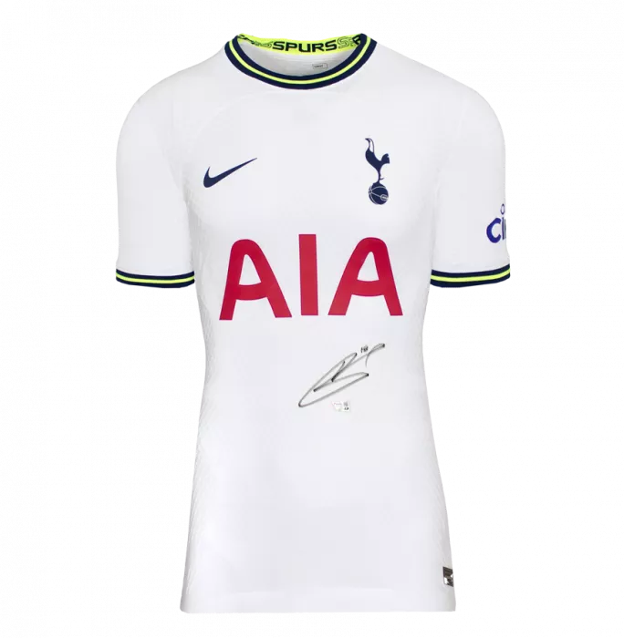 Harry Kane Official Tottenham Hotspur Front Signed And Framed 2022-23 Home Shirt