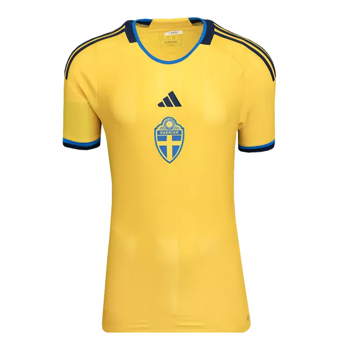 Henrik Larsson Back Signed Sweden Retro Home Shirt In Deluxe Packaging