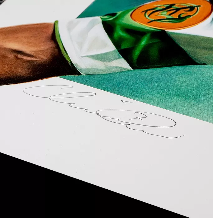 Henrik Larsson Signed Celtic Photo: Hoops Hero