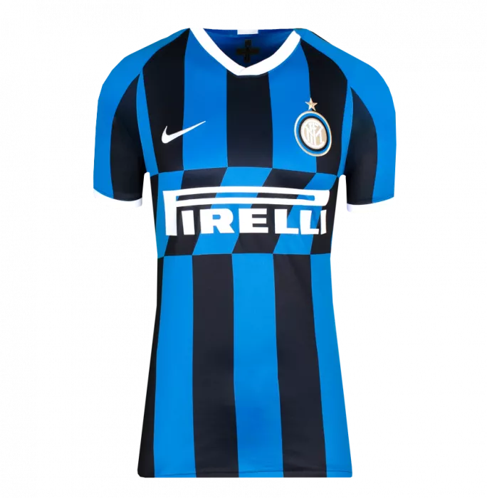 Hernan Crespo Back Signed Internazionale 2019-20 Home Shirt With Fan Style Numbers In Hero Frame: Option 1