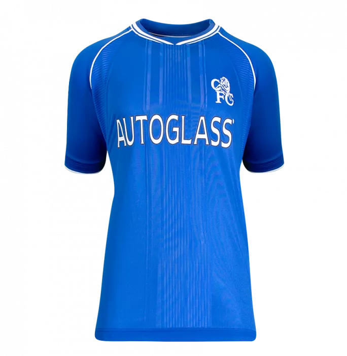 Hernan Crespo Official Chelsea FC Signed And Framed 2000 Home Shirt