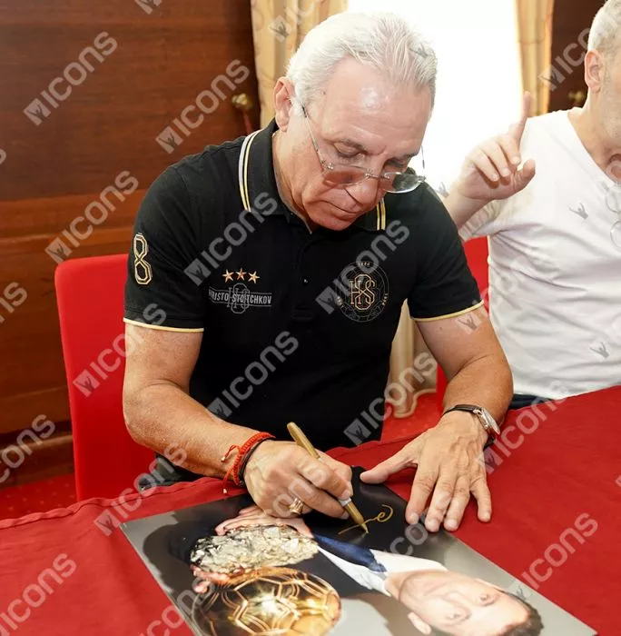 Hristo Stoichkov Official Ballon D'Or™ Signed And Framed Photo: 1994 Ballon D'Or Winner