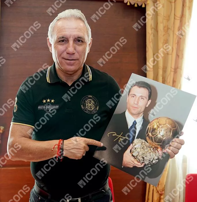 Hristo Stoichkov Official Ballon D'Or™ Signed And Framed Photo: 1994 Ballon D'Or Winner