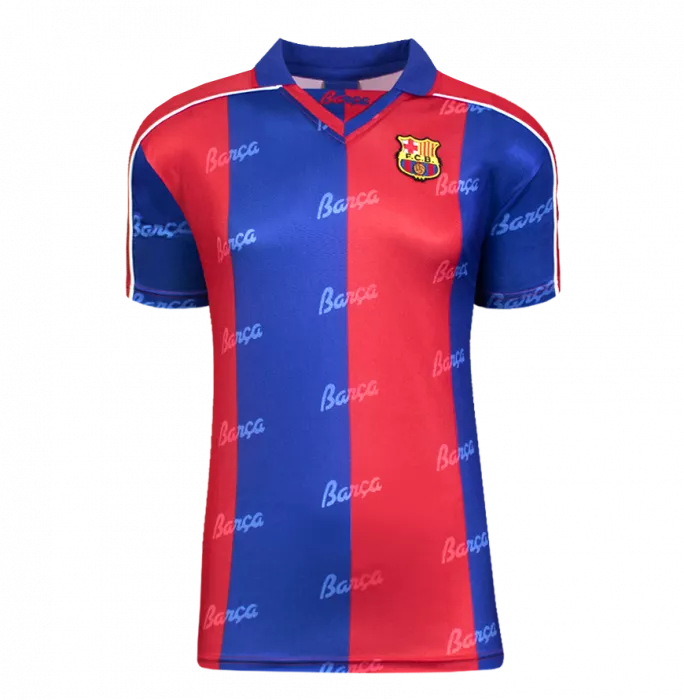 Hristo Stoichkov Official FC Barcelona Back Signed And Framed 1994 Home Shirt