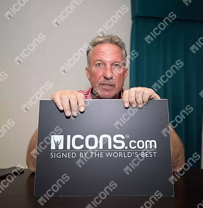 Ian Botham Signed Bowling Action Print In Premium Photo Frame