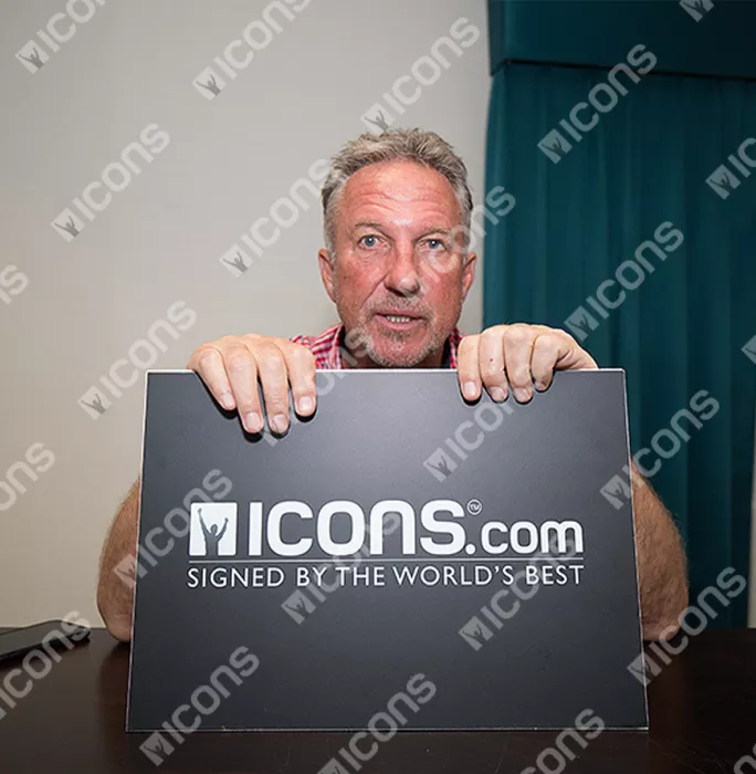 Ian Botham Signed Slazenger Cricket Ball In Acrylic Case