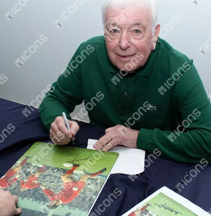 Ian Callaghan Signed Liverpool Photo In Premium Photo Frame