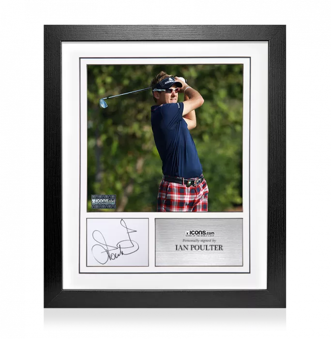 Ian Poulter Signed Card And Photo Frame – Option 2