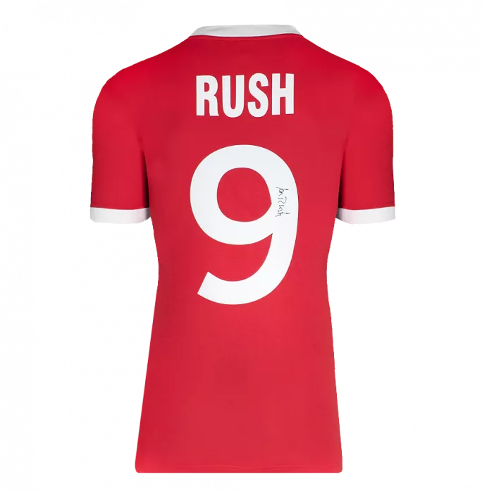 Ian Rush Back Signed Liverpool FC 1978 Home Shirt In Hero Frame: Option 1