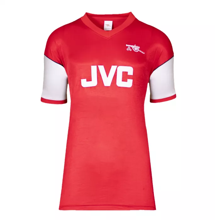 Ian Wright Back Signed Retro Arsenal Home Shirt In Hero Frame: Option 1