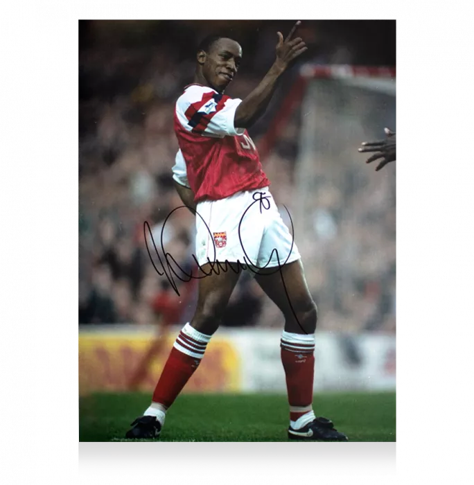 Ian Wright Signed Arsenal Photo: Gunners Legend