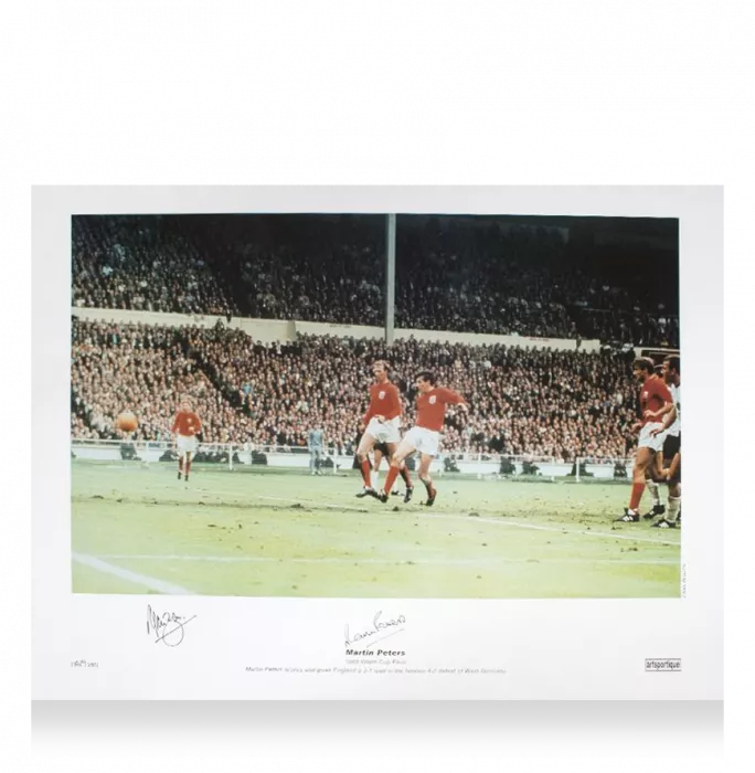 Alan Ball & Martin Peters Signed England Photo