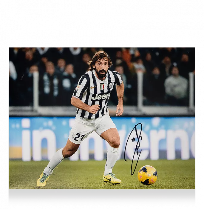 Andrea Pirlo Signed Juventus Photo: In Action