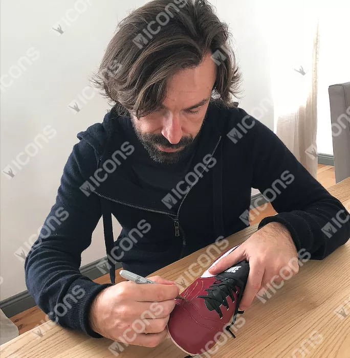 Andrea Pirlo Signed Red Nike Boot