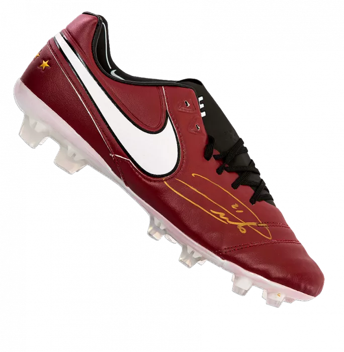 Andrea Pirlo Signed Red Nike Boot