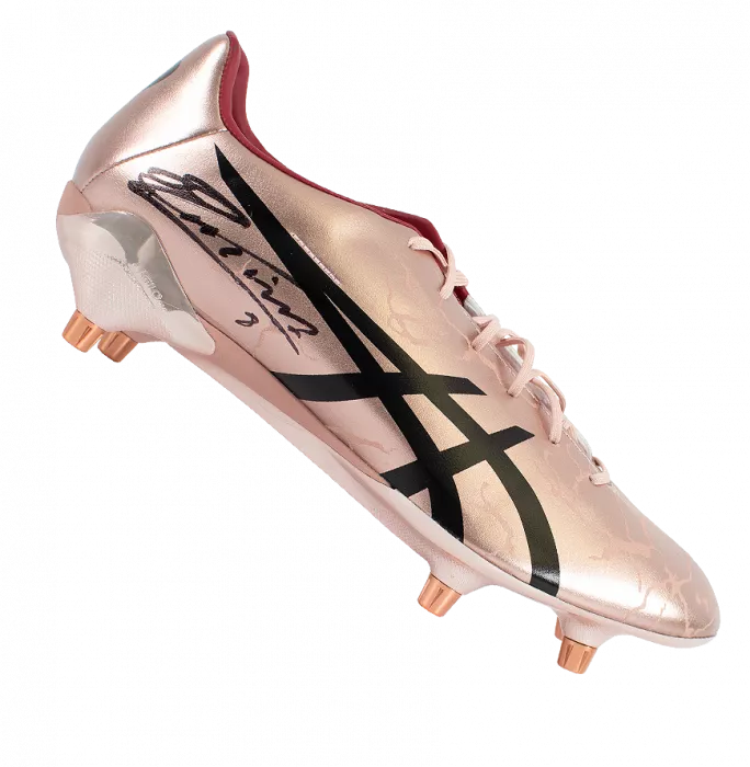 Andres Iniesta Signed Rose Asics Menace Boot