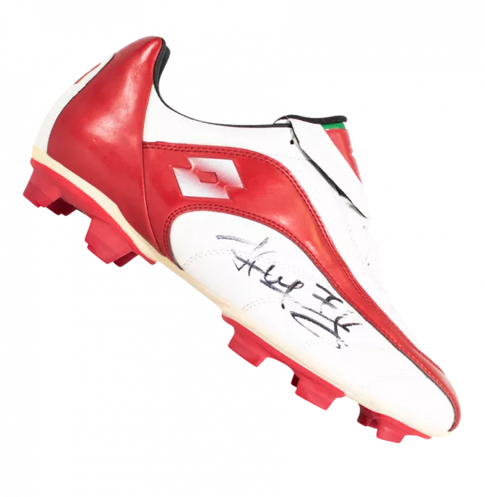 Andriy Shevchenko Signed White Lotto Boot