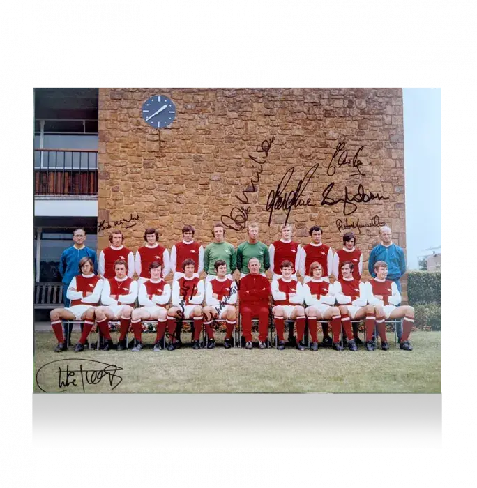 Arsenal Squad Signed Photo: Signed By Nine