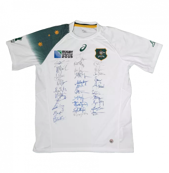 Australia 2015 Squad Signed Rugby Shirt