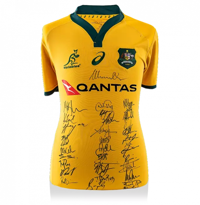 Australia Squad Signed 2018 Rugby Shirt