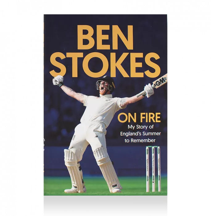 Ben Stokes Signed Hardback Book: On Fire