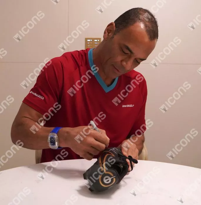 Cafu Signed Black And Gold Nike Boot