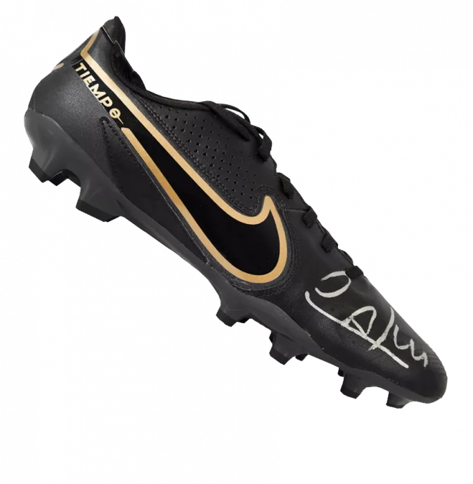 Cafu Signed Black and Gold Nike Boot