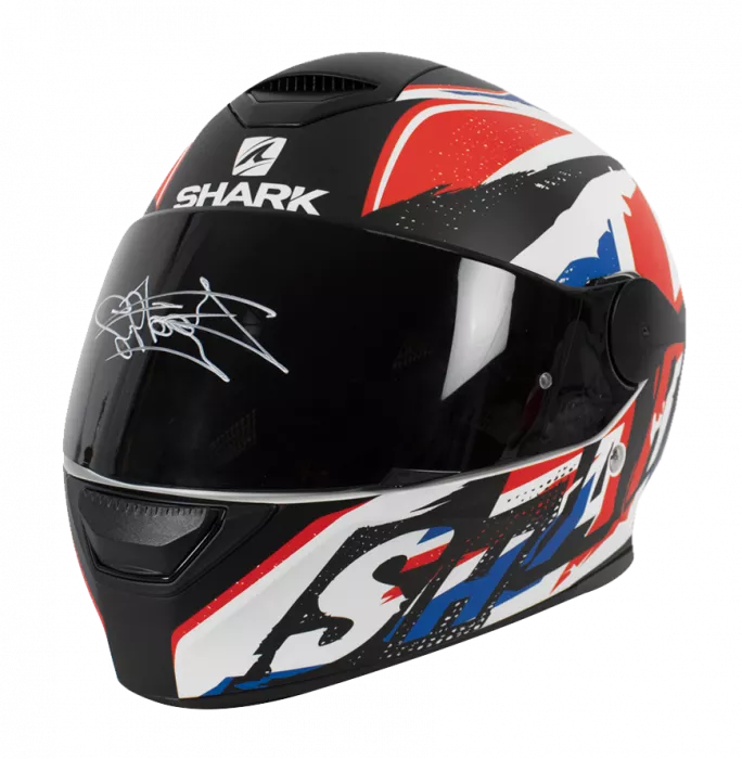 Carl Fogarty Signed Shark Helmet