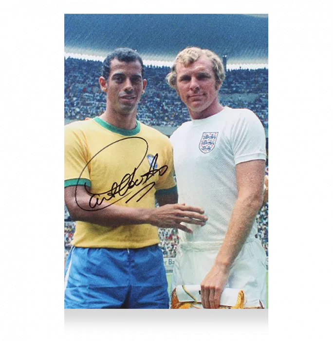 Carlos Alberto Signed Brazil Photo