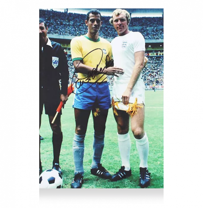 Carlos Alberto Signed Brazil Photo