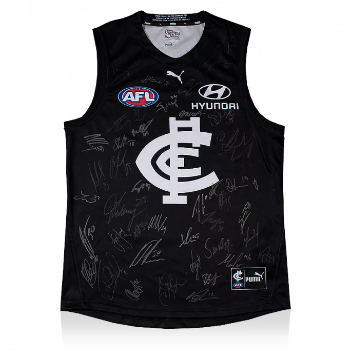 Carlton Squad Signed 2020 AFL Guernsey