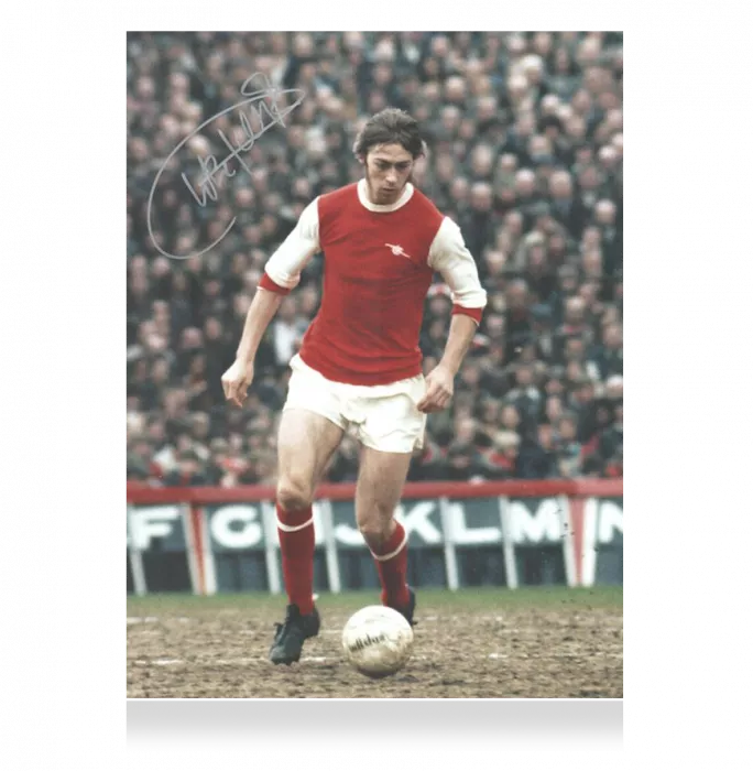Charlie George Signed Arsenal Photo