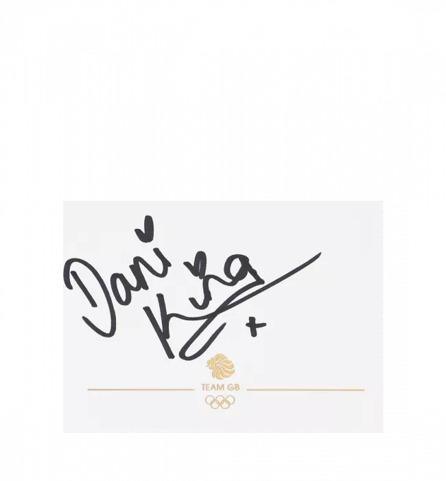 Dani Rowe Signed Team GB Card