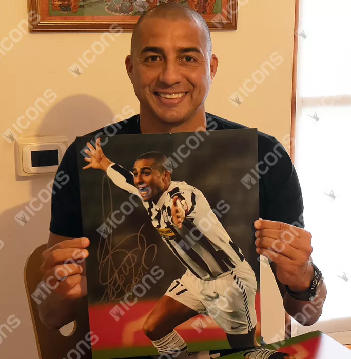 David Trezeguet Signed Juventus Photo