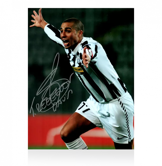 David Trezeguet Signed Juventus Photo