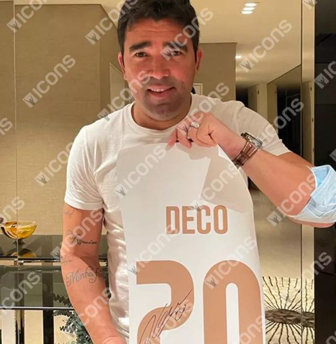 Deco Back Signed Portugal 2020-21 Home Shirt