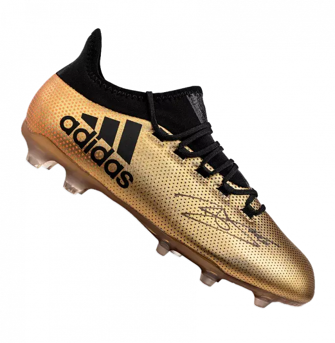 Dele Alli Signed Gold Adidas X Boot