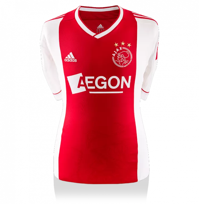 Dennis Bergkamp Back Signed Ajax Home Shirt