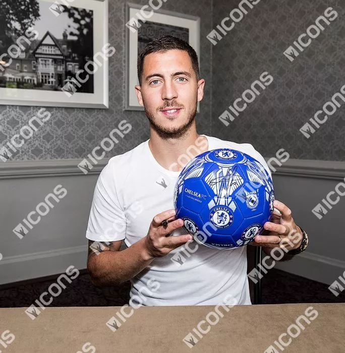 Eden Hazard Signed Chelsea Ball