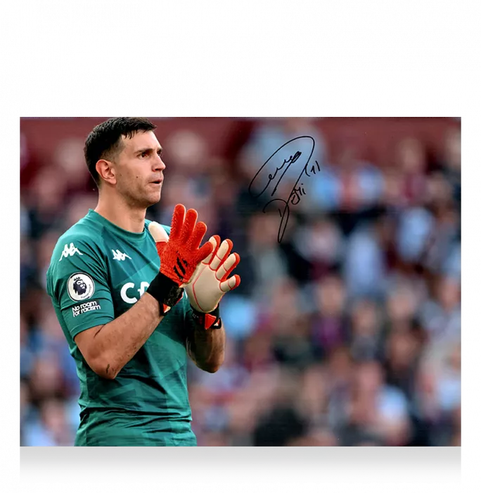 Emiliano Martinez Signed Aston Villa Photo