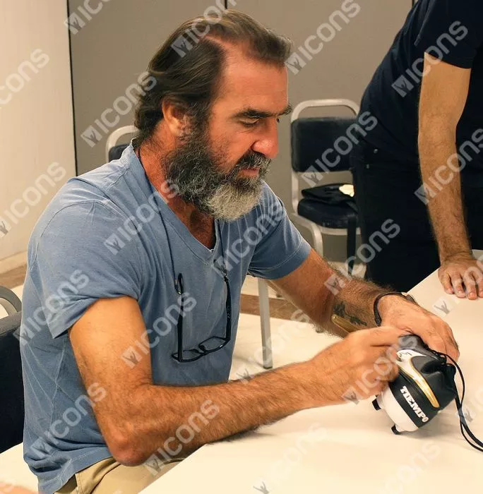 Eric Cantona Signed Black Nike Tiempo Boot
