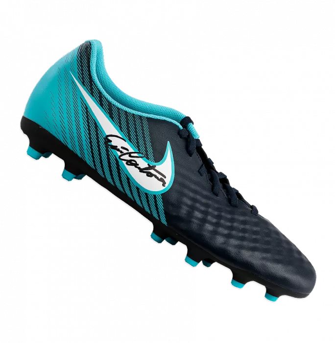 Eric Cantona Signed Blue and Black Nike Boot