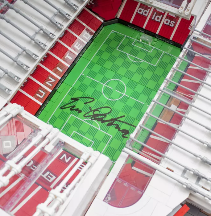 Eric Cantona Signed LEGO® Old Trafford Set